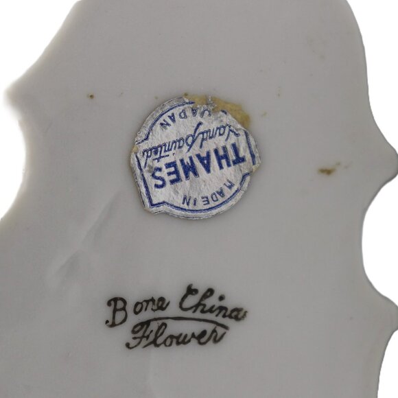 Vintage THAMES BONE CHINA FLOWER Violin Dish Made In Japan, Quantity 2 - Picture 4 of 4